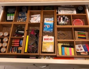 organized junk drawer